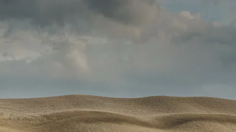 Ploughed fields in Tuscany - time lapse Stock Footage 39678748