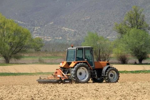 Ploughing 스톡 사진