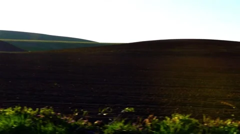 Plow Field Landscape Stock Footage 49285554