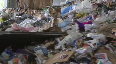 Plow pushing heap of trash (10 of 10) Video stock 32283409
