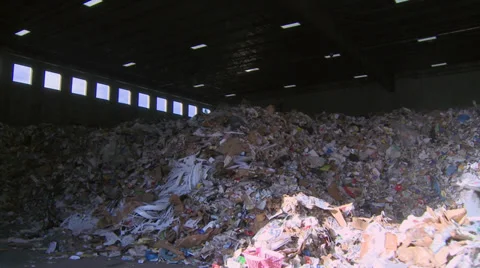 Plow pushing heap of trash (9 of 10) Stock Footage 32283424