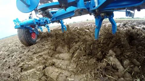 Plow of a tractor Stock Footage 52496316