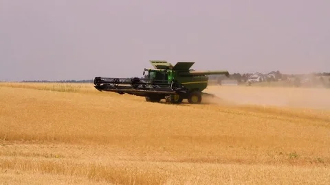 Plow turning in a field Stock Footage 78523542