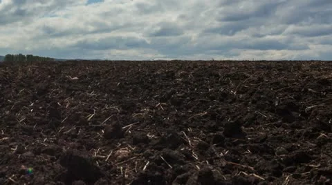 Plowed field Video stock 22125521