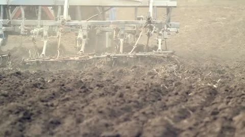 Plowed Field Video stock 22293603