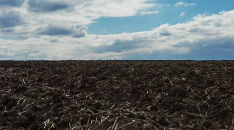 Plowed field Stock Footage 22824762