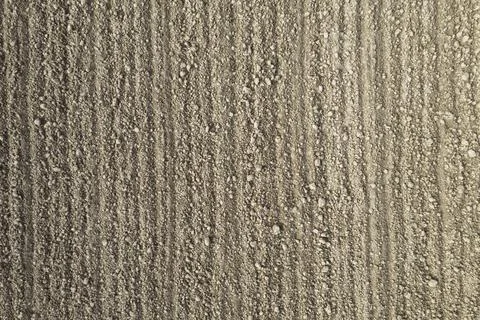 Plowed field forming parallel lines in countryside Stock-Fotos