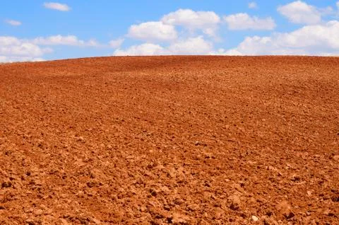 Plowed field Stock Photos