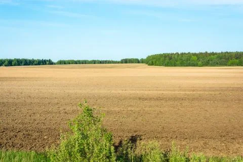 Plowed field Stock Photos