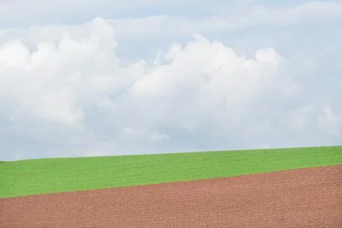 Plowed field Foto stock