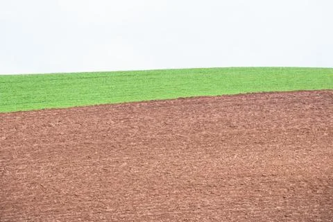 Plowed field Stock Photos