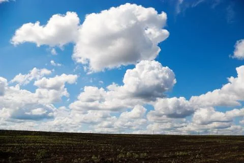 Plowed field Stock Photos