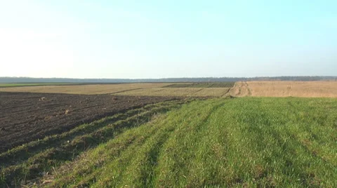 Plowed land Stock Footage 38749388