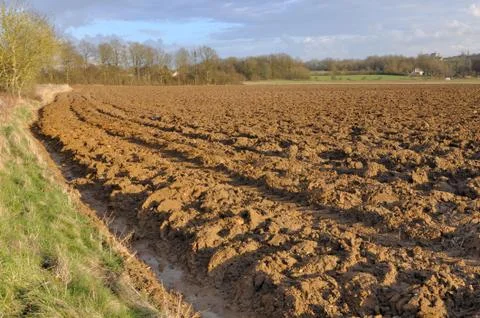 Plowed land Stock-Fotos