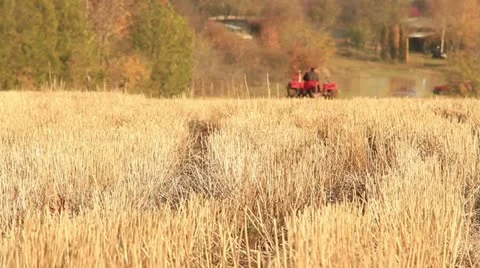 Plowing the field _1 Stock Footage 12521072