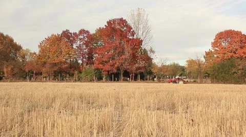 Plowing the field _3 Stock Footage 12519921