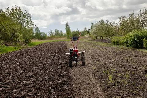 Plowing the land. Stock Photos