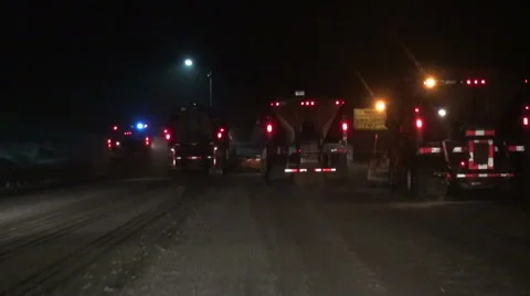 Plowing Snow Stock Footage 54757104