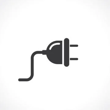 Plug abstract icon Stock Illustration