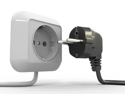 Plug and socket. 3d Plug and socket. 3d Copyright: xZoonar.com/MaksymxYeme... Stock Photos