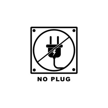 Plug and socket vector icon Illustrazione stock
