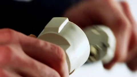 Plug In - Close Up - electricity - connection Stock Footage 72186647