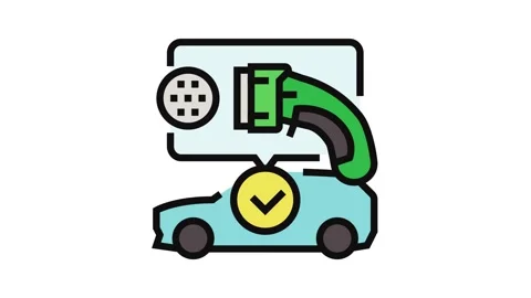 Plug compatibility electric color icon animation Stock Footage 326105661
