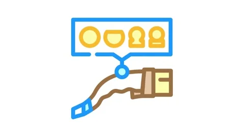 Plug compatibility electric color icon animation Stock Footage 327267061
