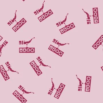 Plug compatibility electric glyph vector seamless pattern Stockillustratie