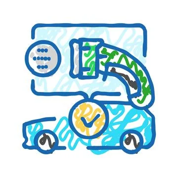 Plug compatibility electric icon doodle illustration Stock Illustration