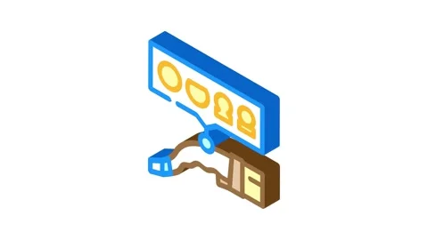 Plug compatibility electric isometric icon animation Stock Footage 327290231