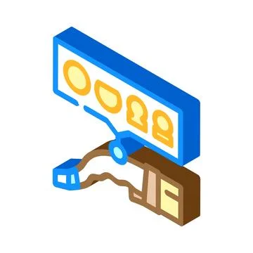 Plug compatibility electric isometric icon vector illustration イラスト素材