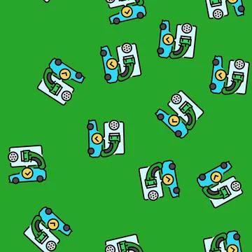Plug compatibility electric vector seamless pattern Illustrazione stock