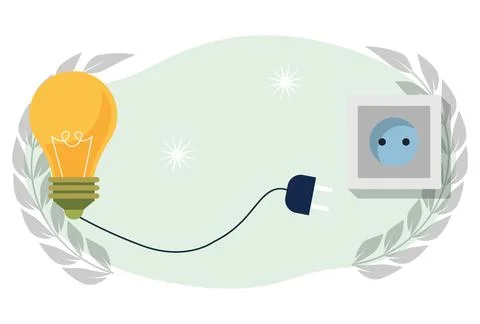 Plug Concept Illustration Stock Illustration