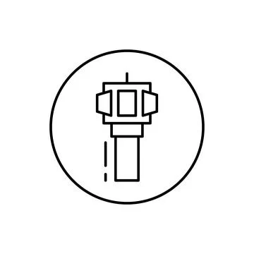 Plug, connector icon. Simple line, outline vector elements of connectors and Stock Illustration