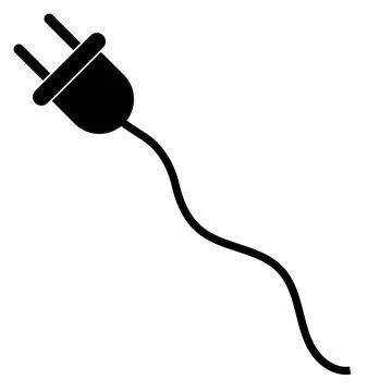Plug electric power, consumption symbol energy, wire ac retail cable Stock Illustration