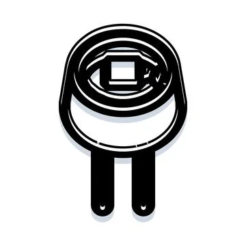 Plug icon connecting technology and electronic devices Stock Illustration