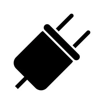 Plug icon. Electricity symbol. Vector illustration set isolated on white. Stock Illustration