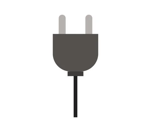 Plug icon illustrated in vector on white background イラスト素材