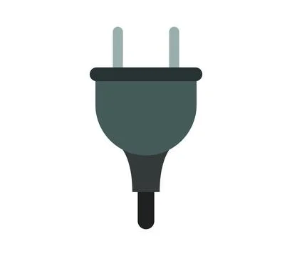 Plug icon illustrated in vector on white background Stock Illustration