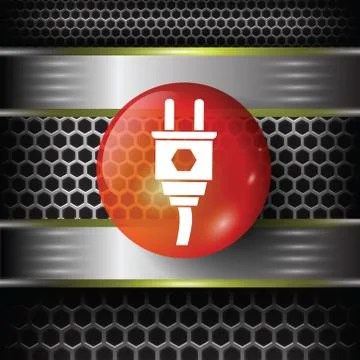 Plug icon Illustrazione stock