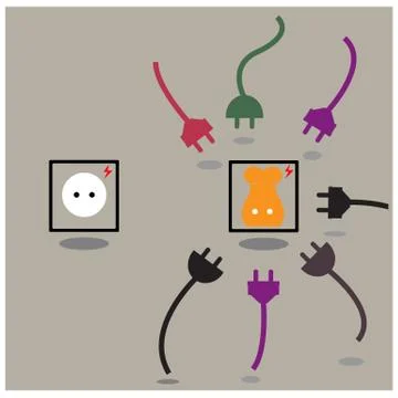 Plug icon Stock Illustration