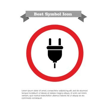 Plug icon Stock-Illustration
