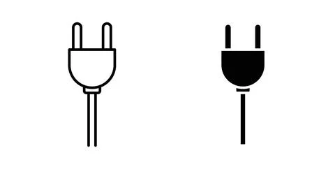 Plug icon Illustration designs pack for Web Stockillustratie