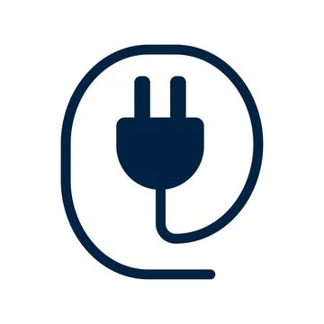 Plug icon. Power plug. Outlet icon. Charging outlet. Vector. Stock Illustration