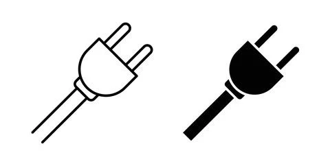 Plug icon symbol. Flat Vector illustration Stock Illustration