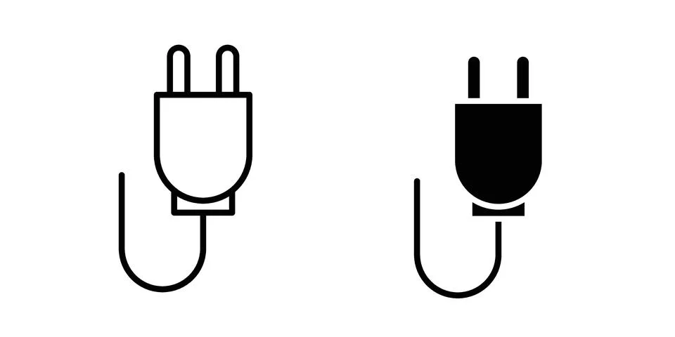 Plug icon vector design illustrations イラスト素材