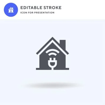 Plug icon vector, filled flat sign, solid pictogram isolated on white, logo Stockillustratie