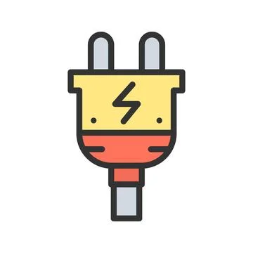 Plug icon vector image. Stock Illustration