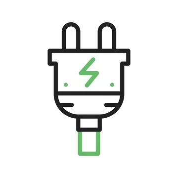 Plug icon vector image. Stock Illustration